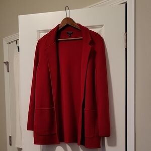 Talbots Red Blazer Vibrant Suit Jacket - J